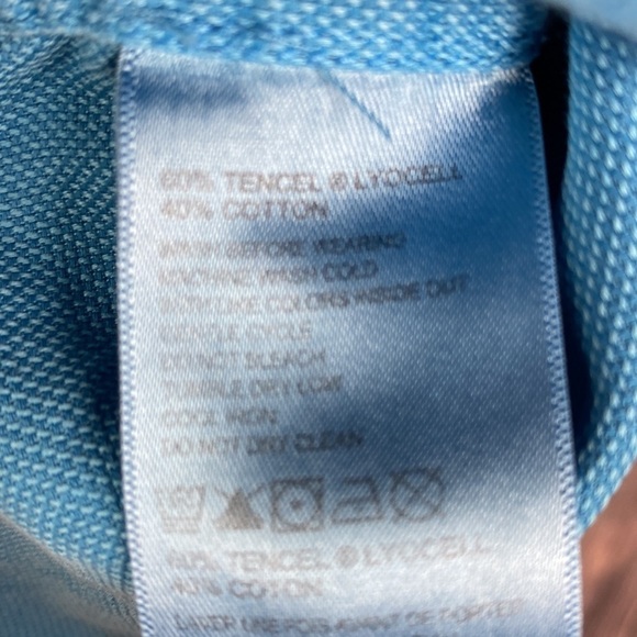 Men’s Tommy Bahama Sky Blue Cotton Blend Button Down Shirt- Size XL - Picture 8 of 11